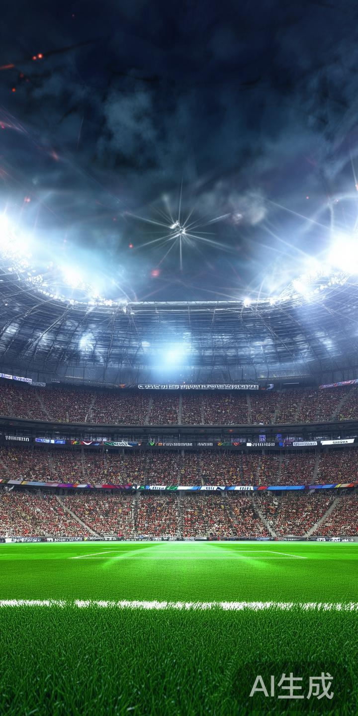 在激烈的世界杯赛场上，每一场比赛都牵动着亿万球迷的